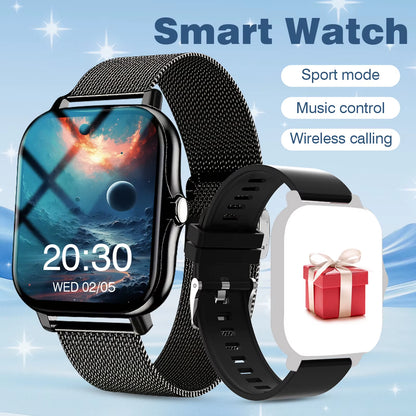 Outdoor Sports Smartwatch, Wireless Calling, Information Reminder, Men'S and Women'S Multifunctional Sports Watch